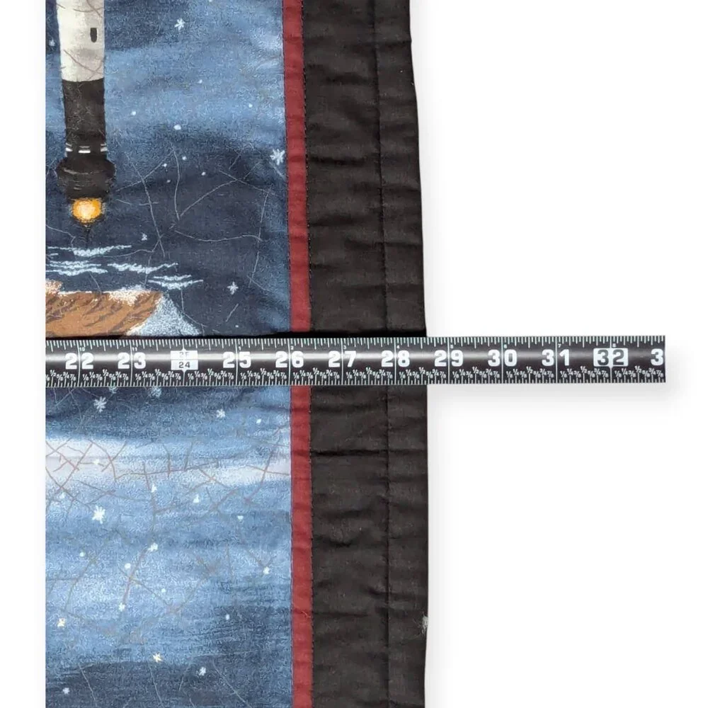 Handmade Lighthouses of the USA Quilted Wall Hanging Tapestry 28.5